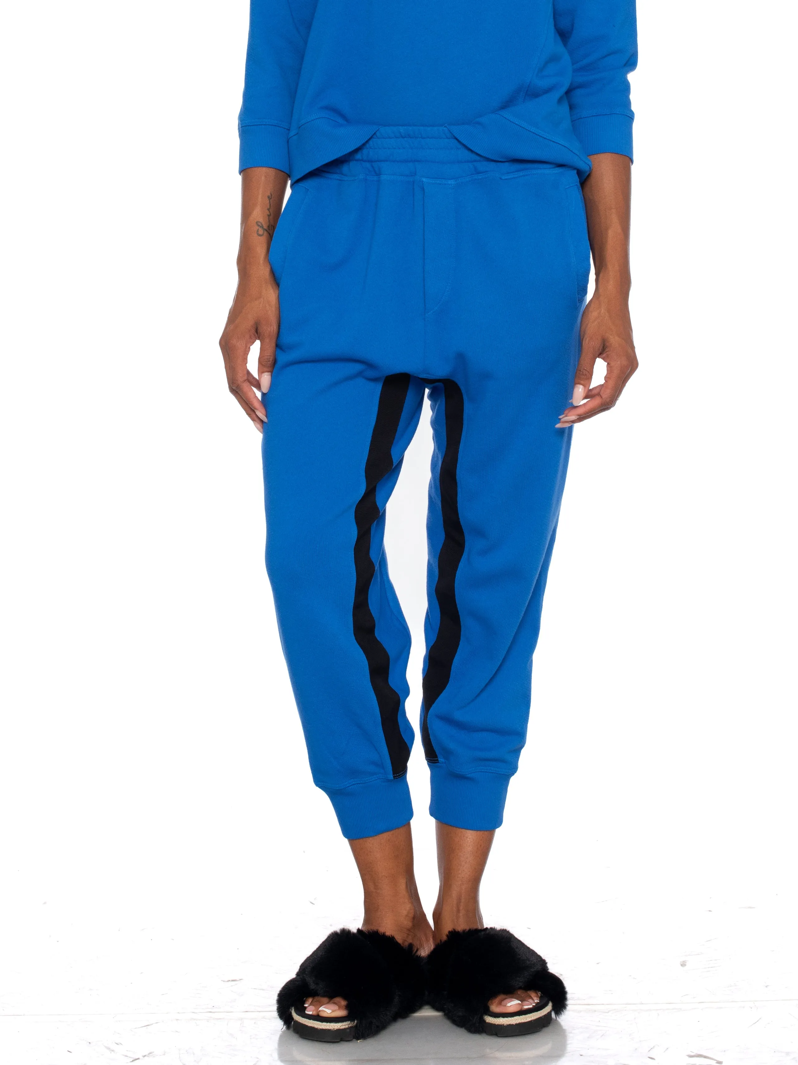 Welt Pocket Sweatpant Black Contrast