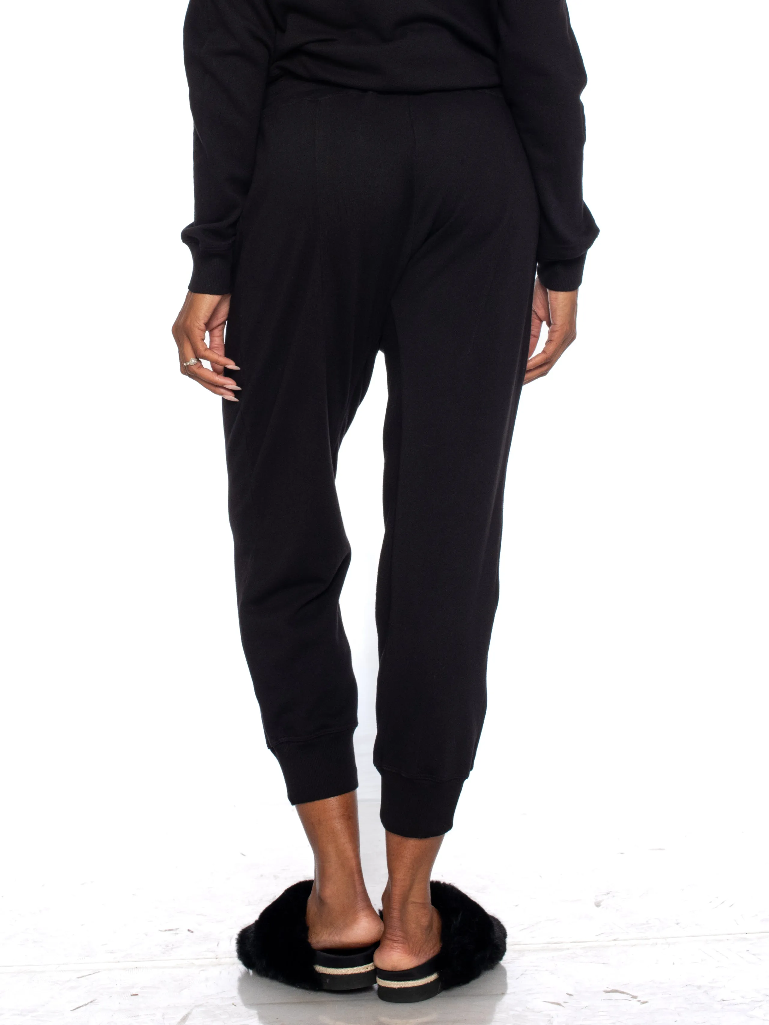 Welt Pocket Sweatpant Black Contrast