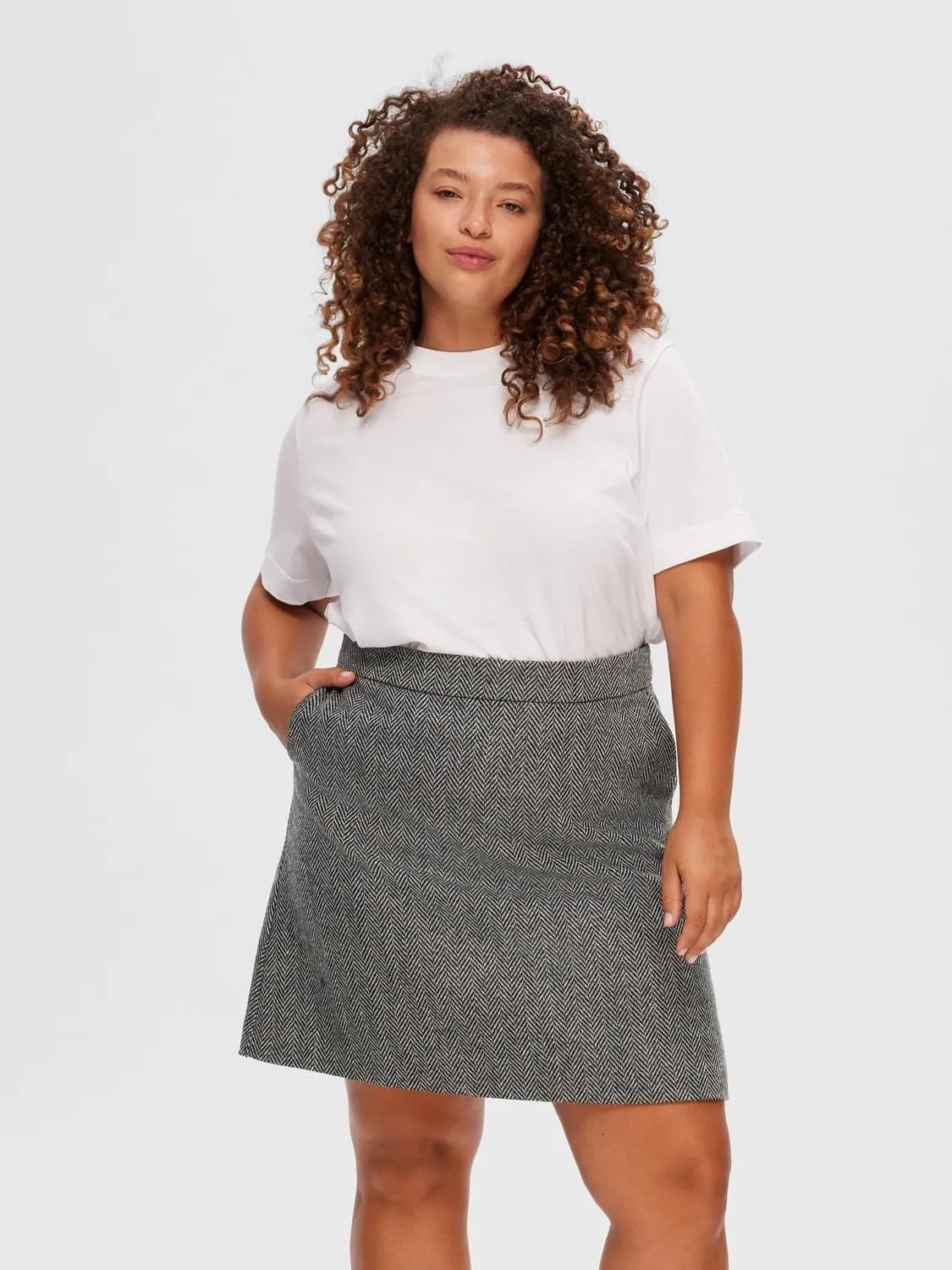 White boxy t-shirt - Selected Femme Essential