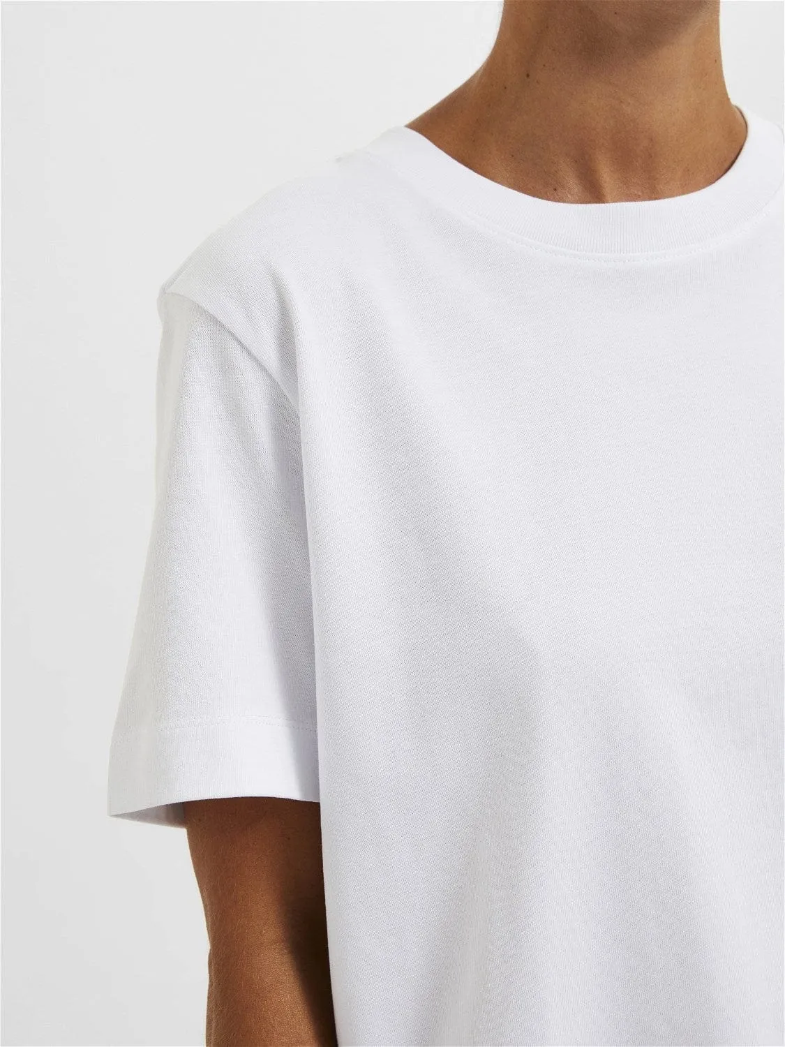 White boxy t-shirt - Selected Femme Essential