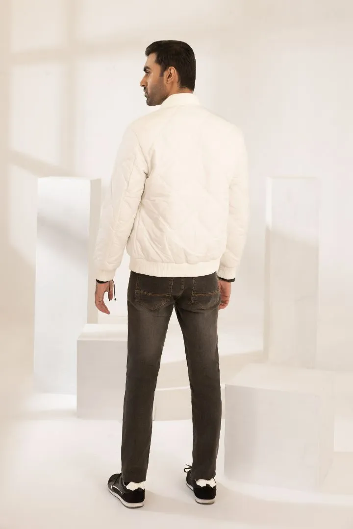WHITE POLO JACKET