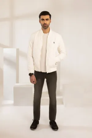 WHITE POLO JACKET