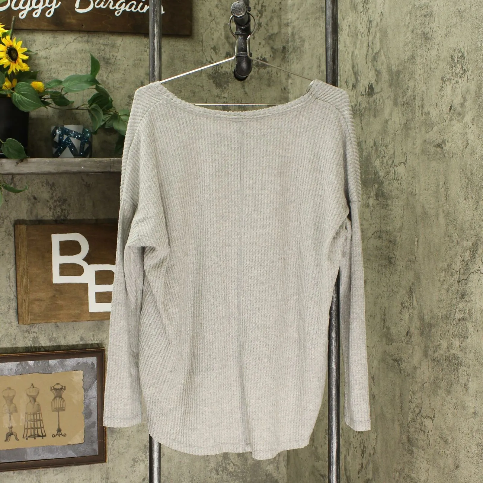 Wild Fable Women's Long Sleeve V-Neck Cozy T-Shirt