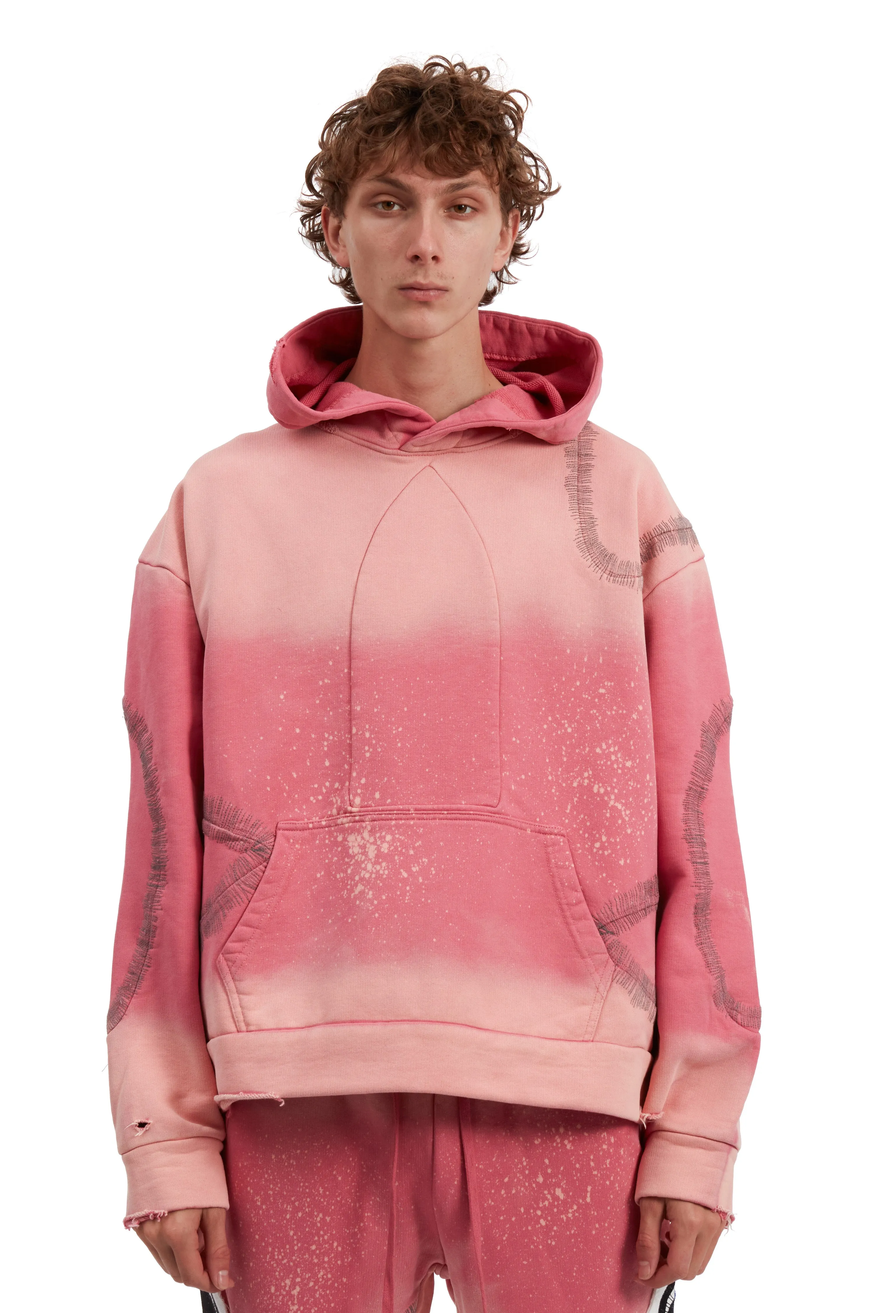 WINDOWED HOODED PULLOVER