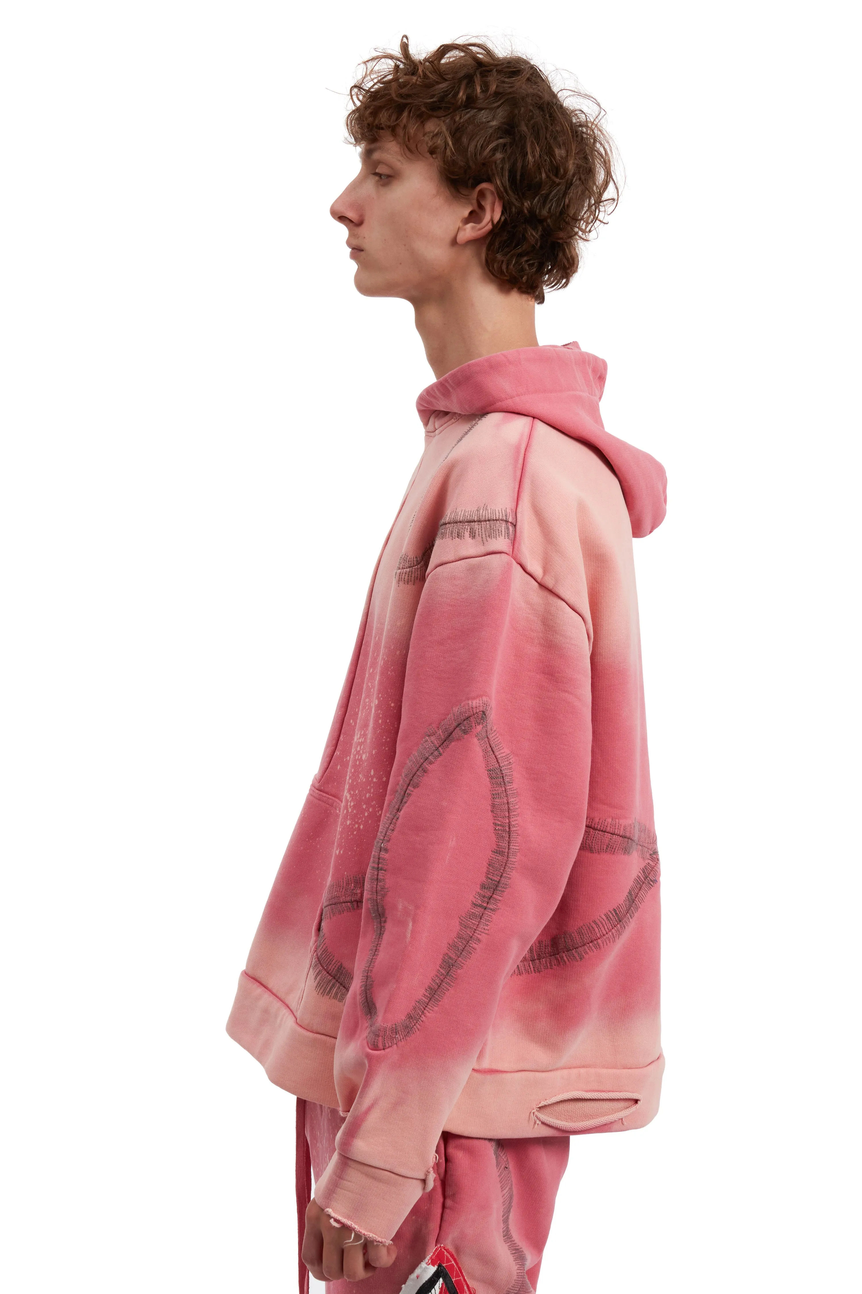 WINDOWED HOODED PULLOVER