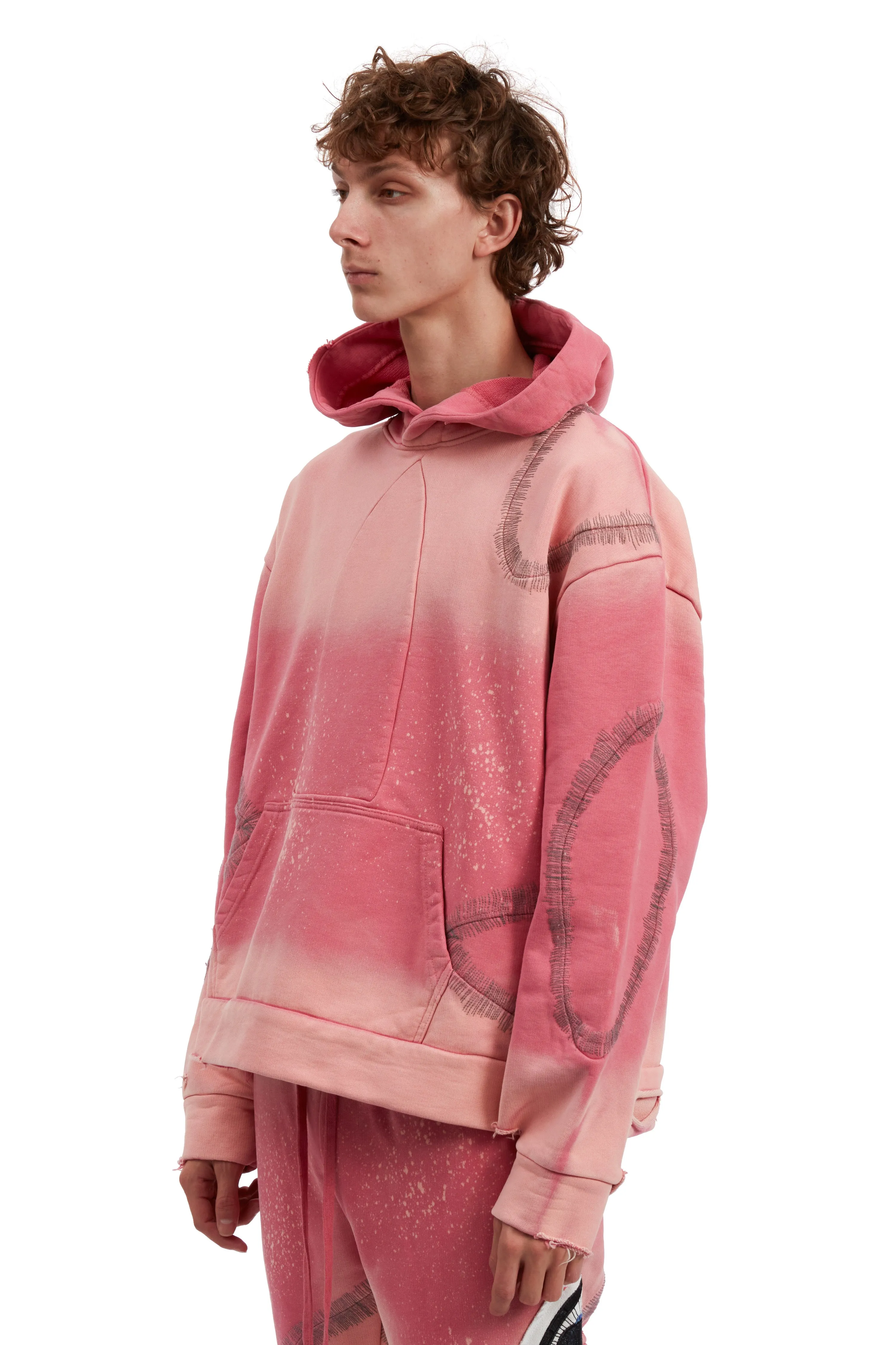 WINDOWED HOODED PULLOVER