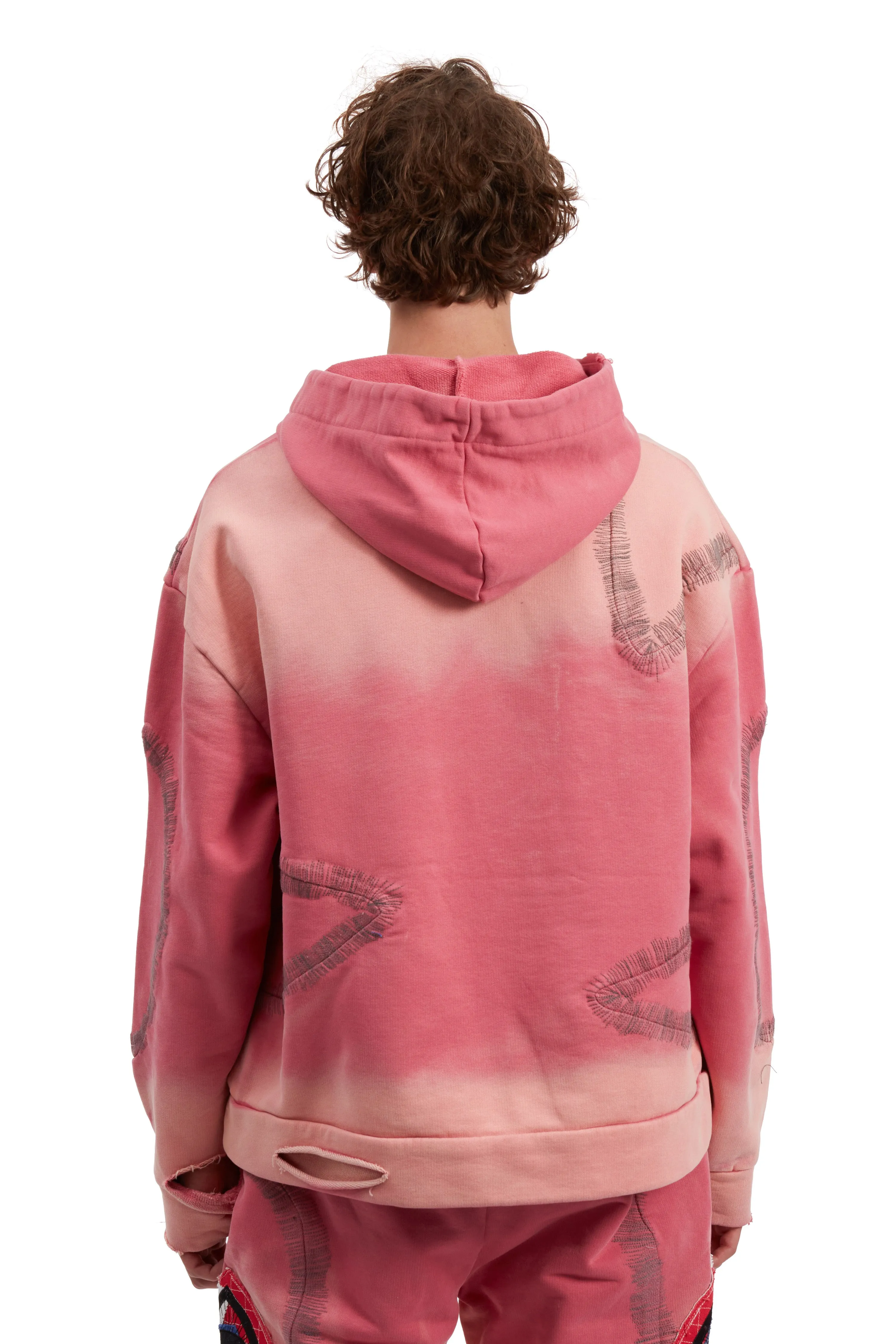 WINDOWED HOODED PULLOVER