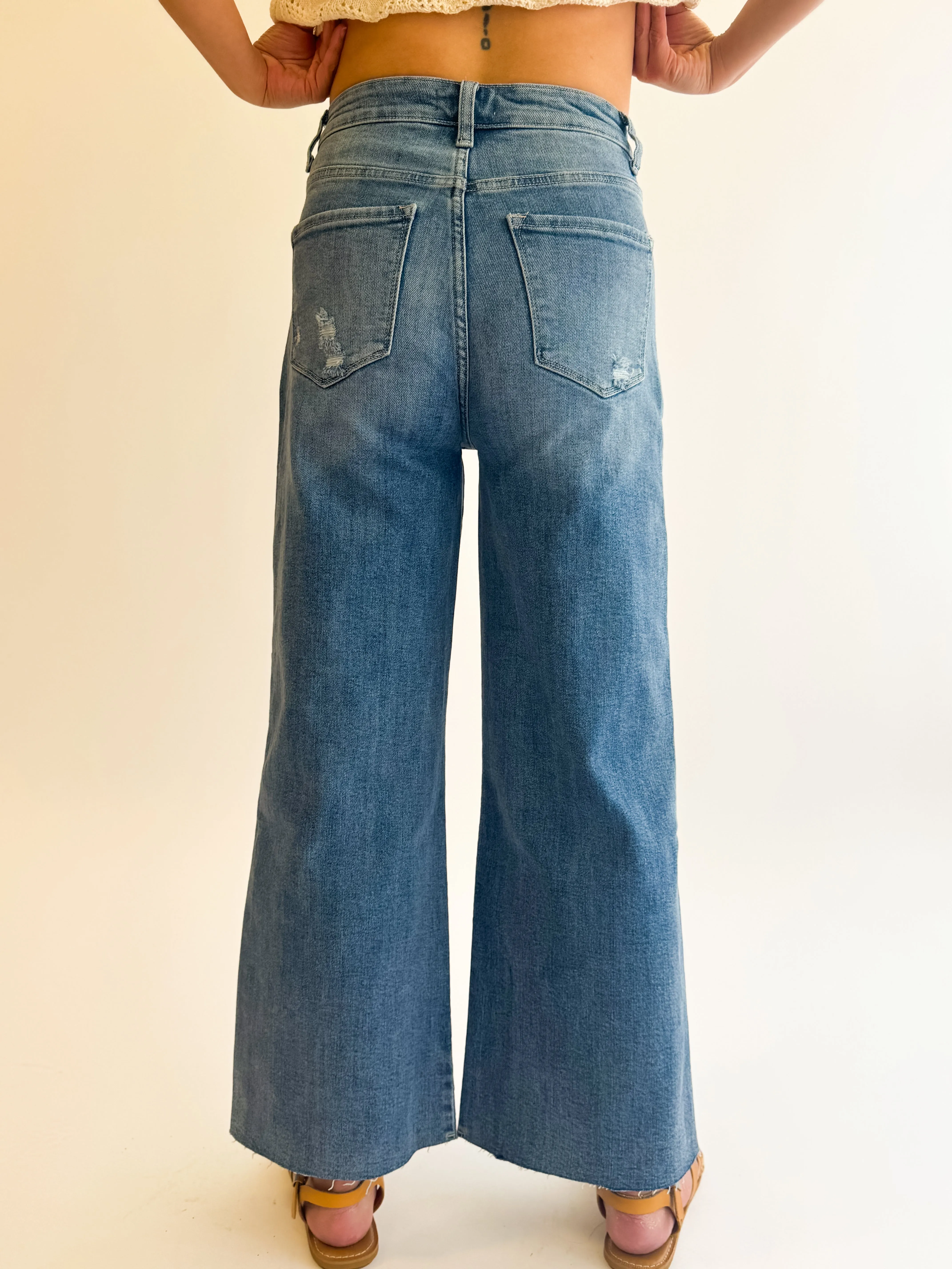 Winnie Wide Leg Crop Jean
