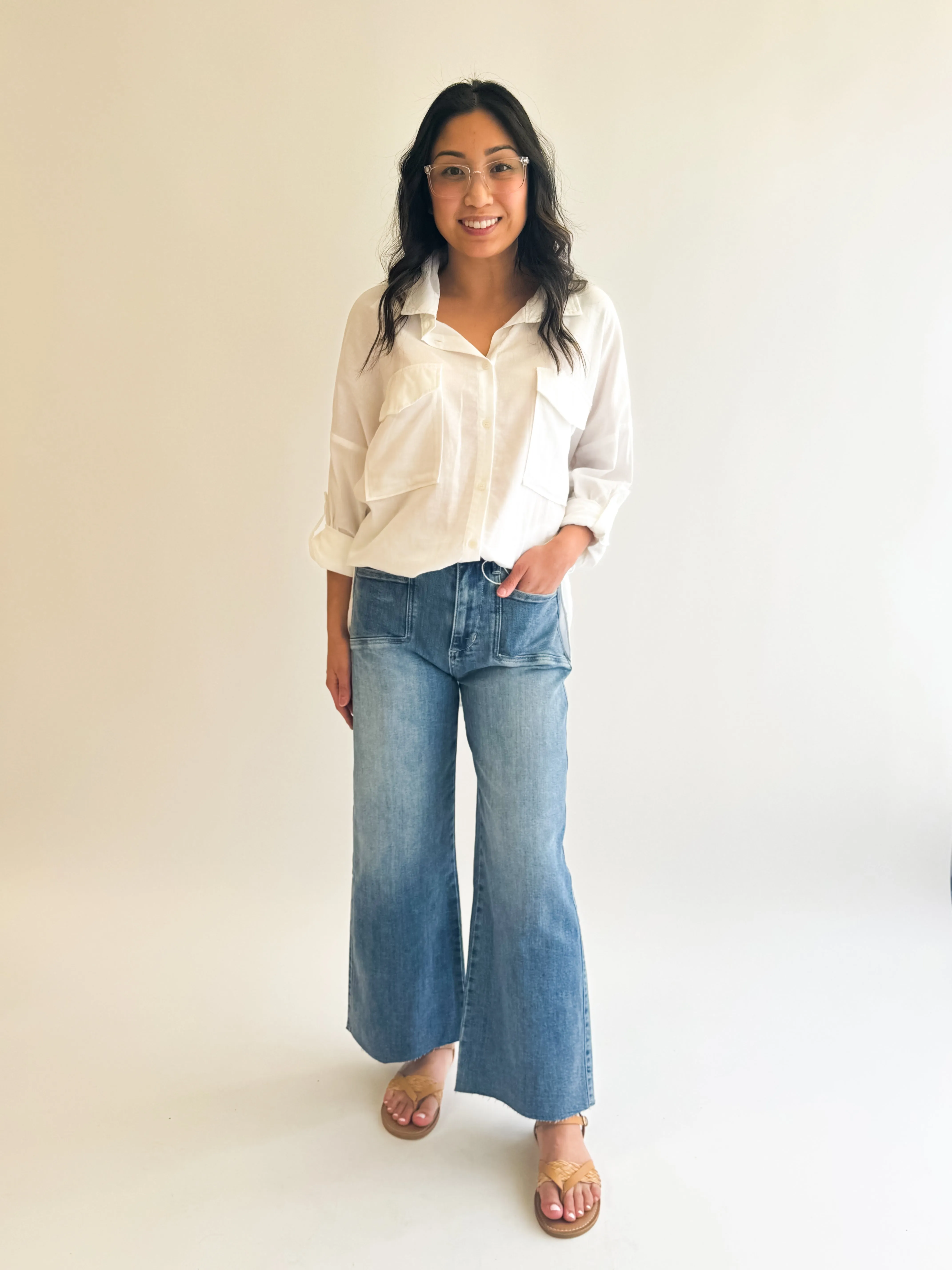 Winnie Wide Leg Crop Jean