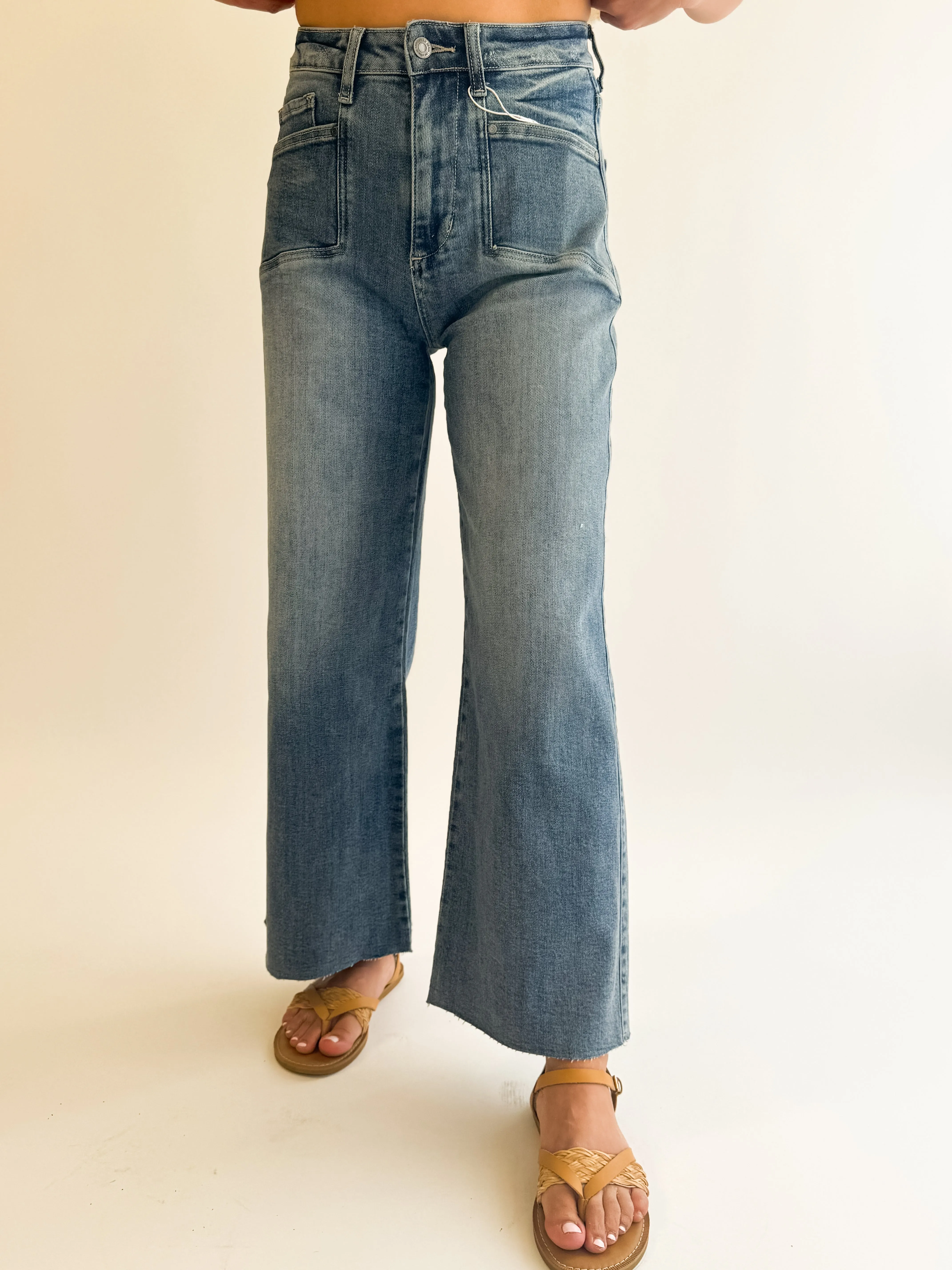 Winnie Wide Leg Crop Jean
