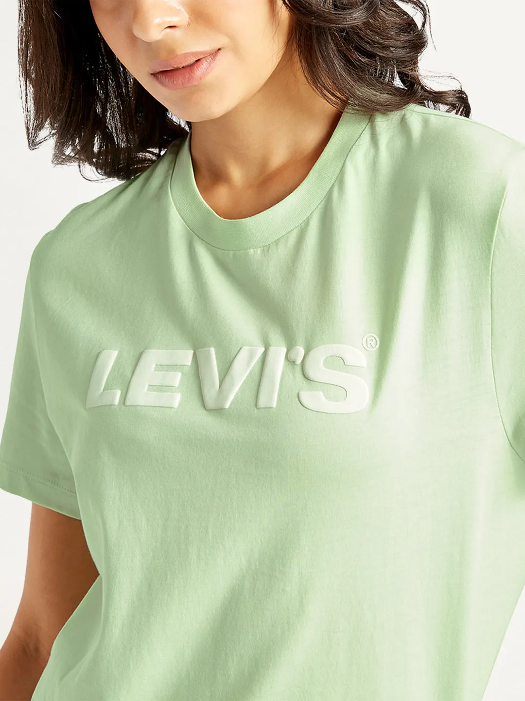 Women's Brand Logo Relaxed Fit T-shirt