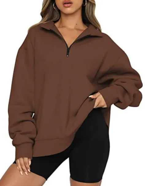 Women's collared Charlotte sweatshirt