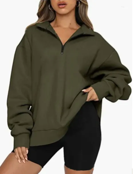 Women's collared Charlotte sweatshirt