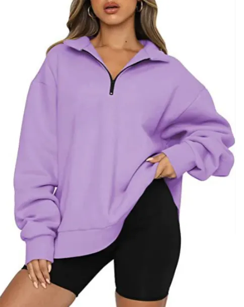 Women's collared Charlotte sweatshirt