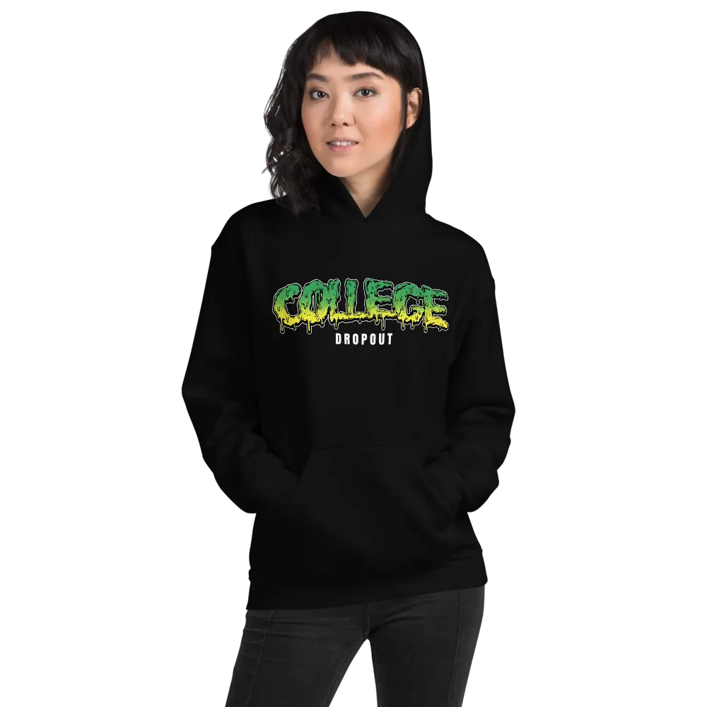 Women's Dropout Slime Hoodie (White logo)