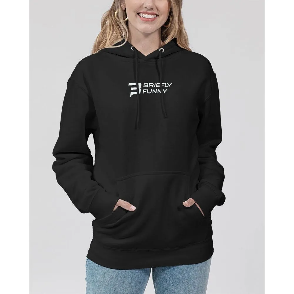 Women's Hoodie Premium Pullover Hoodie Black | Briefly Funny