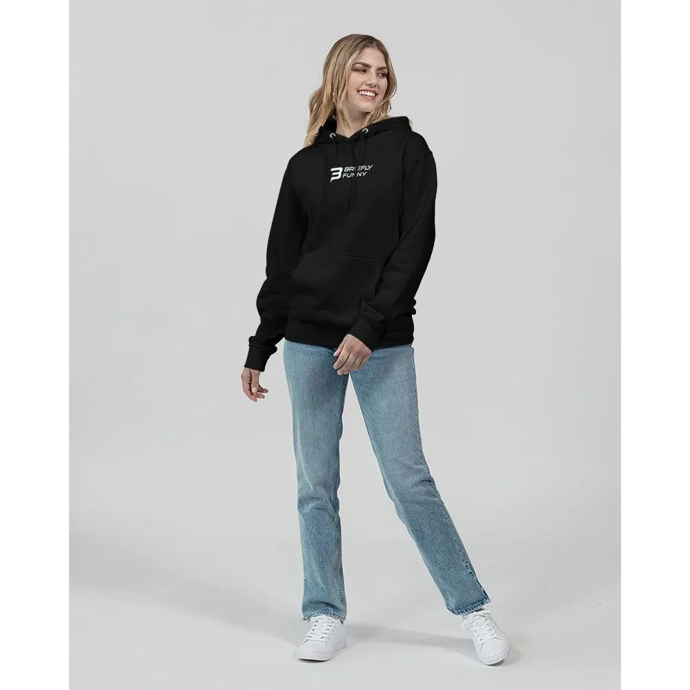 Women's Hoodie Premium Pullover Hoodie Black | Briefly Funny