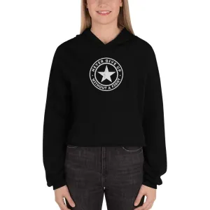 Women's Never Give Up Without a Fight Crop Hoodie