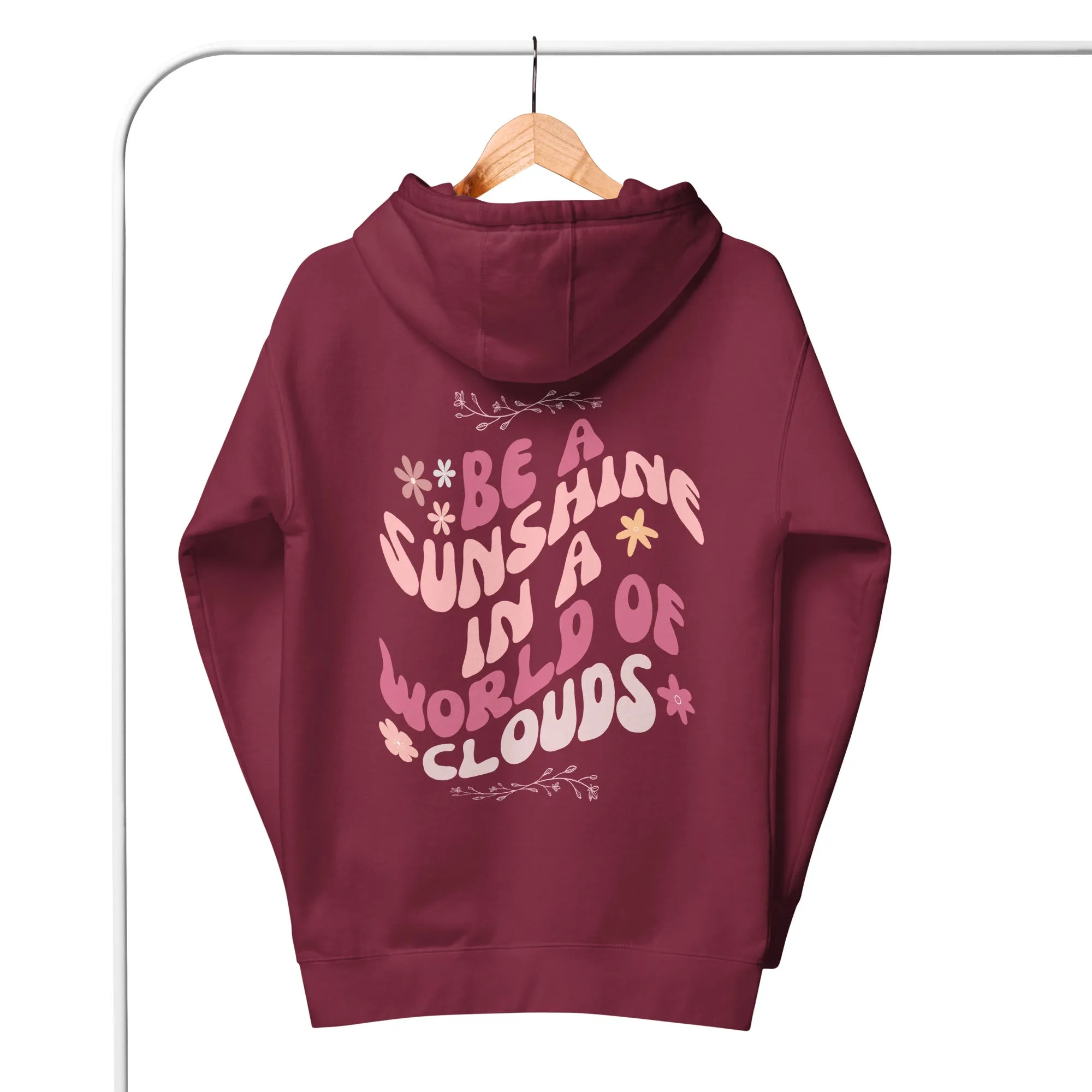 WOMEN'S POSITIVE HOODIES BACK PRINT HOODIES WOMEN