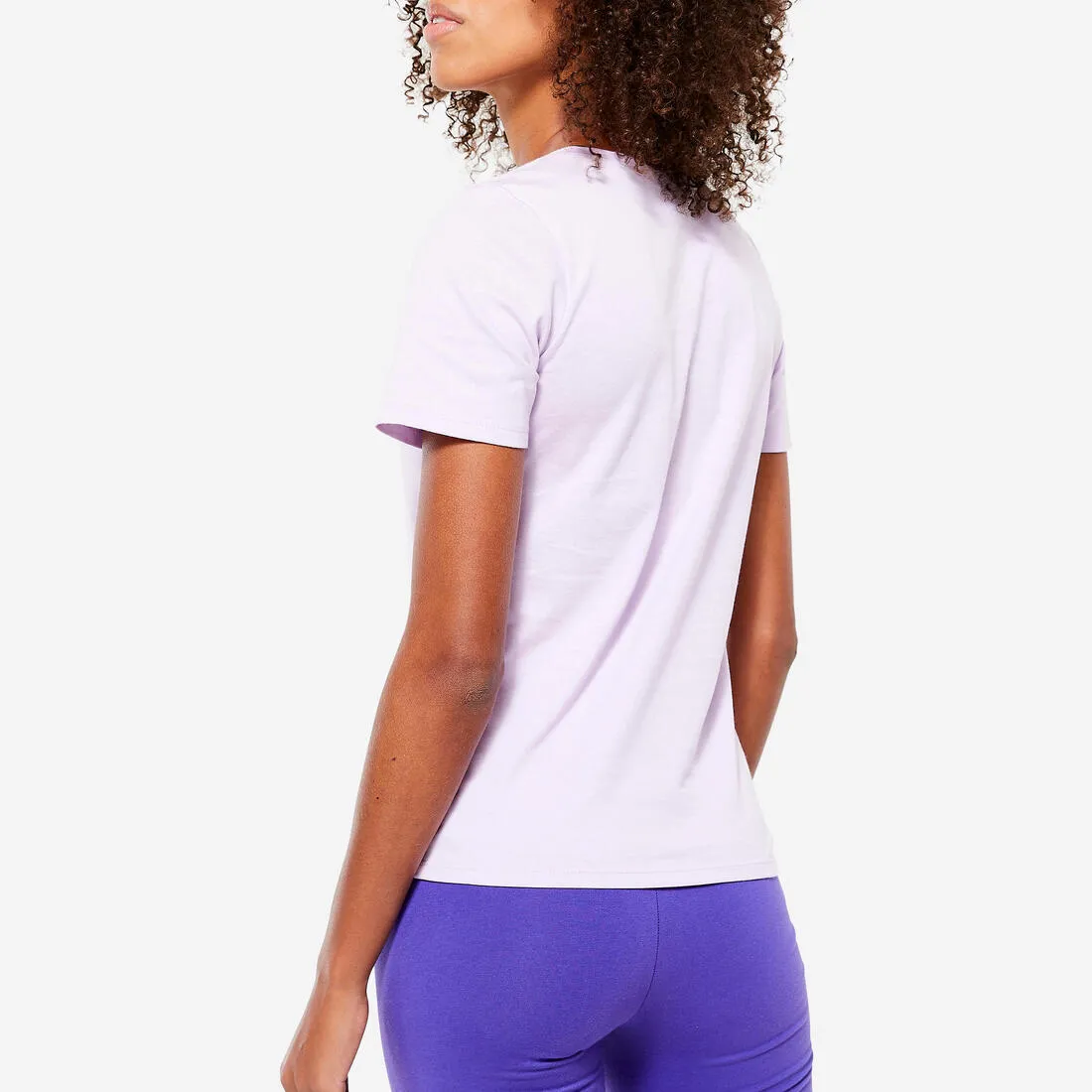 Women's V-Neck Cotton Fitness T-Shirt