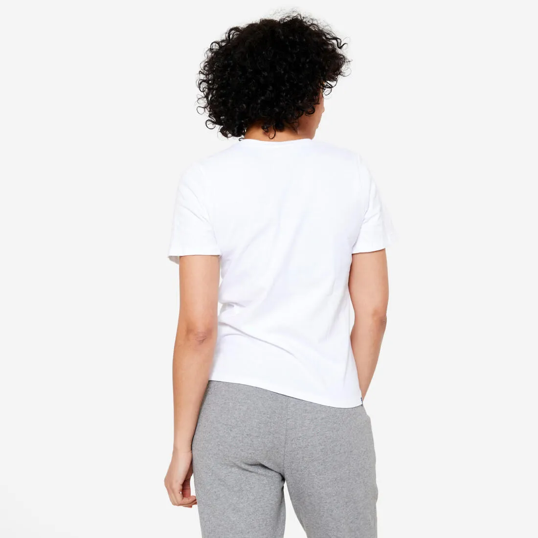 Women's V-Neck Cotton Fitness T-Shirt