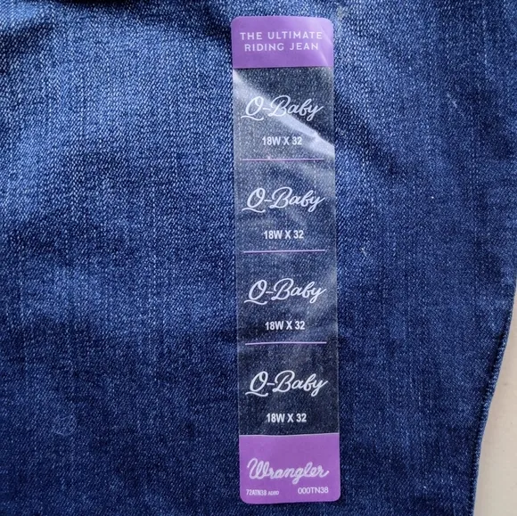 WRANGLER Ultimate Riding Jean 18Wx32 Q-Baby Mid-Rise Boot Cut Stretch Womens NWT