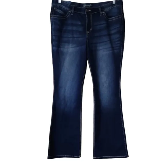 WRANGLER Ultimate Riding Jean 18Wx32 Q-Baby Mid-Rise Boot Cut Stretch Womens NWT