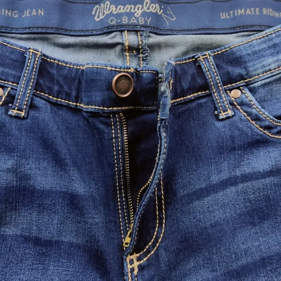 WRANGLER Ultimate Riding Jean 18Wx32 Q-Baby Mid-Rise Boot Cut Stretch Womens NWT