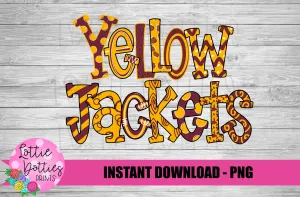 Yellow Jackets PNG - Yellowjackets PNG - Instant Download - Digital Download