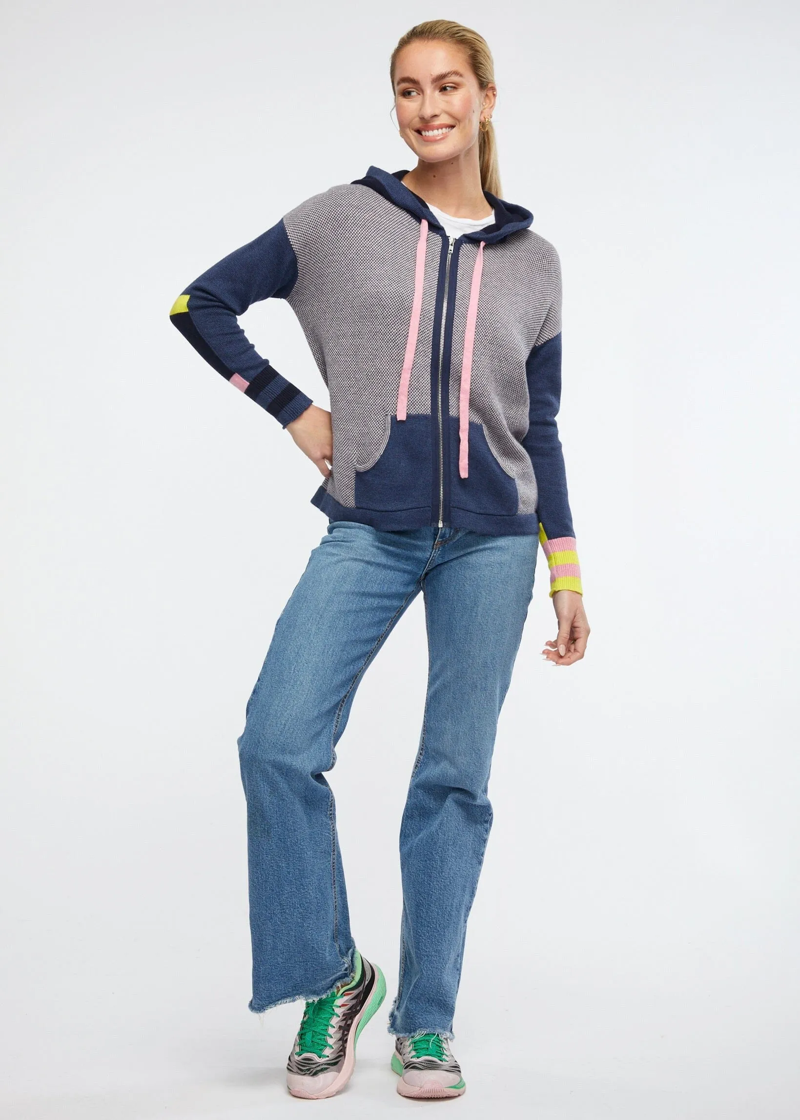 ZAKET & PLOVER Birdseye Hoodie - Denim Combo