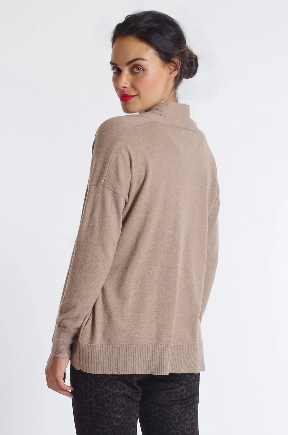 Zip Front Pocket Cardigan: FINAL SALE