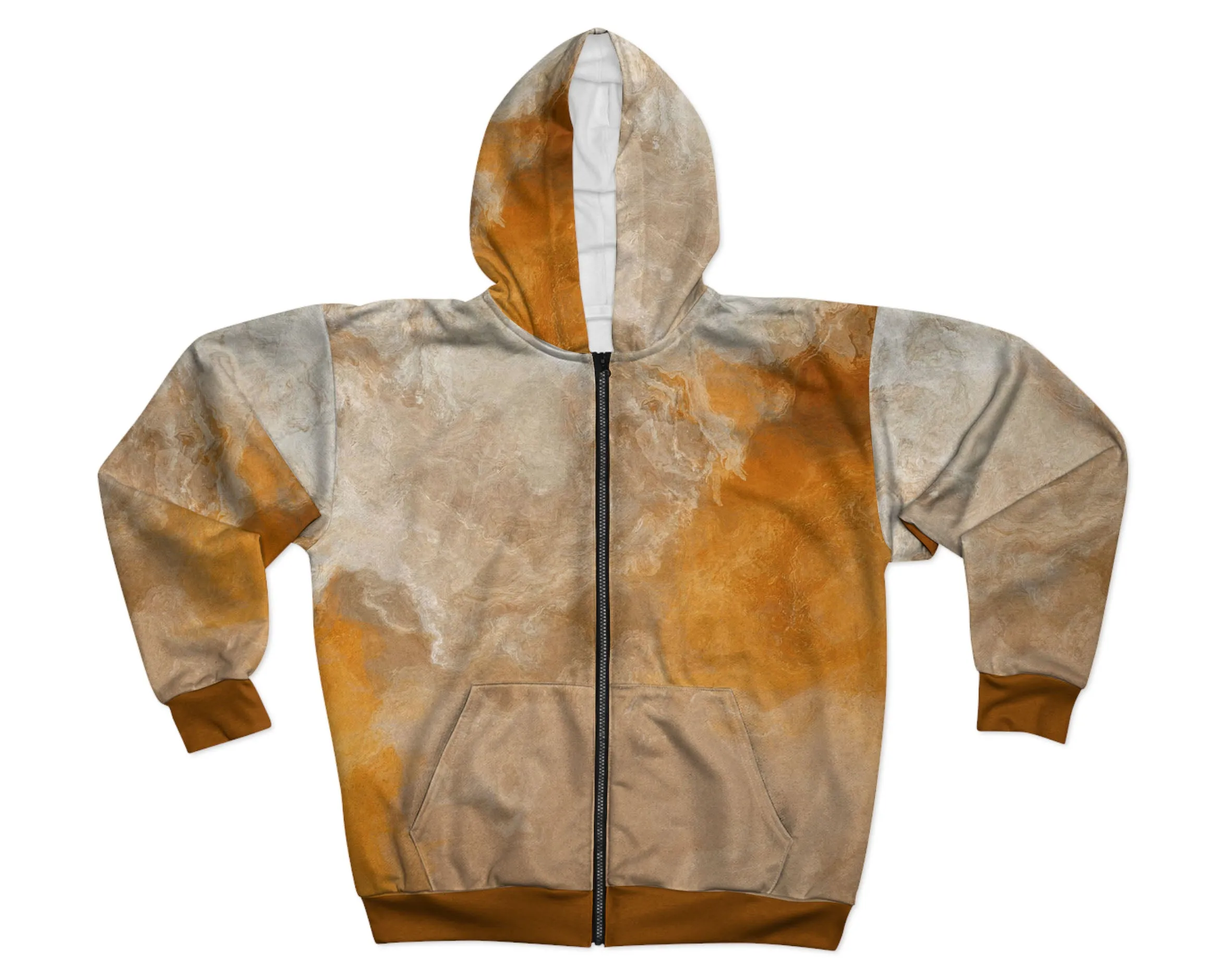 Zip Hoodie, Evening Gold