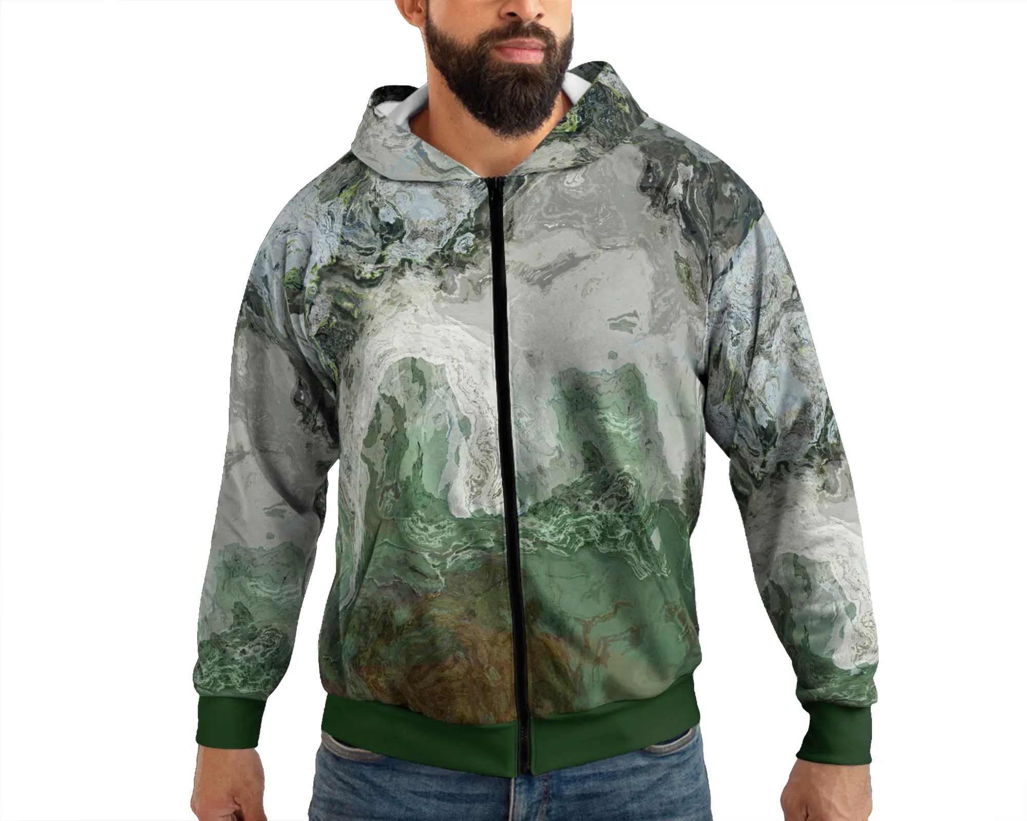 Zip Hoodie, River Wind
