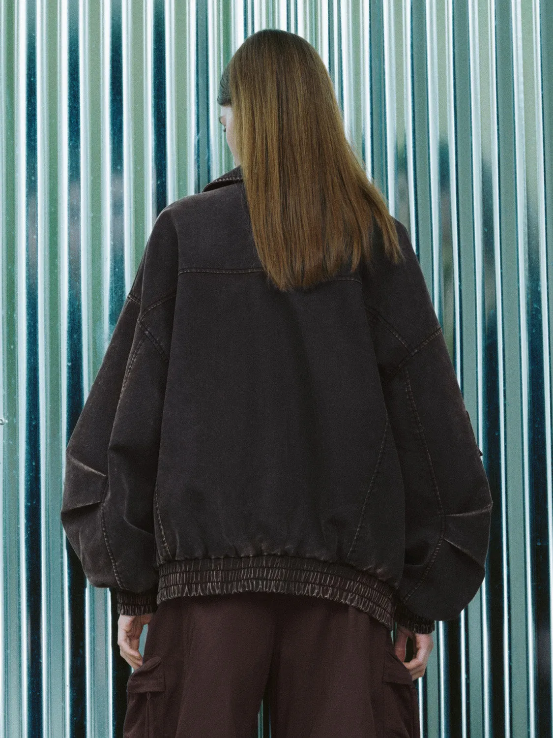 Zip Up Front Lapel Jackets